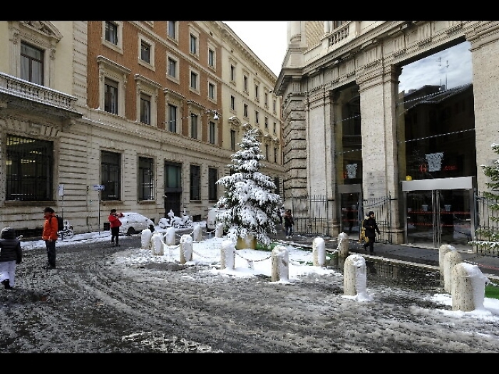 Neve Roma,niente allenamenti Milan-Lazio
