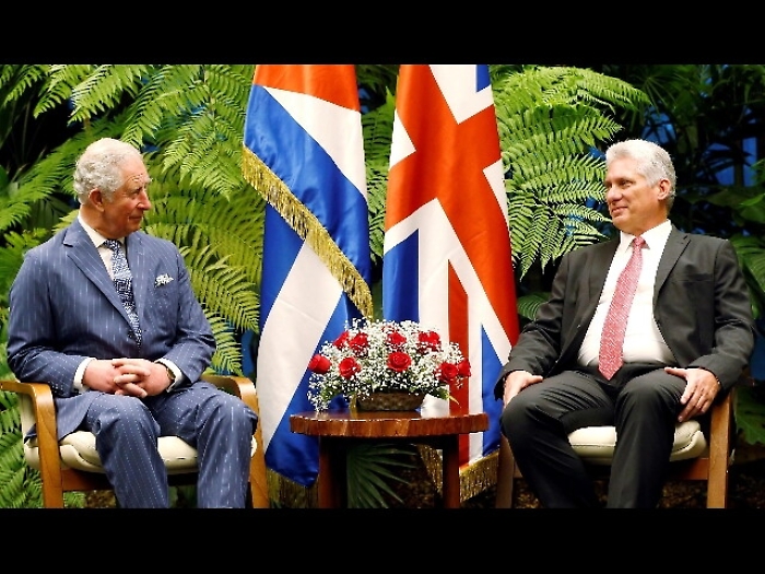 Presidente di Cuba riceve principe Carlo