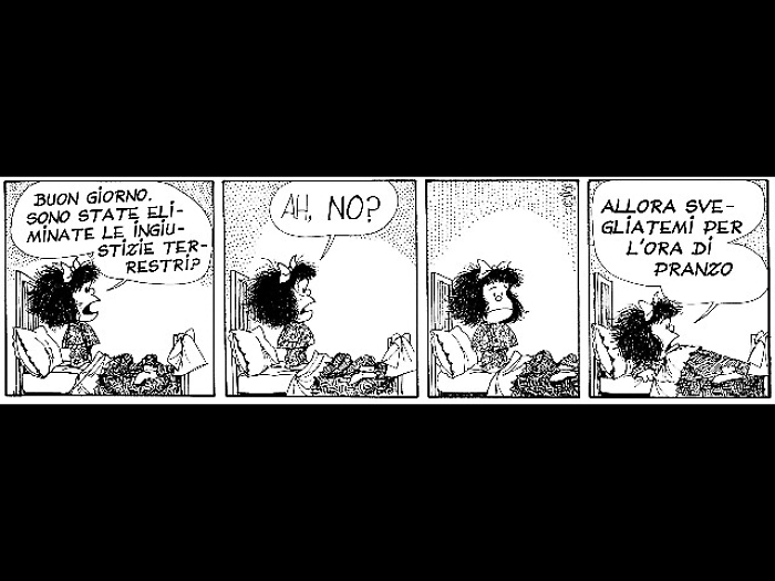 Mafalda, in mostra strisce da originali