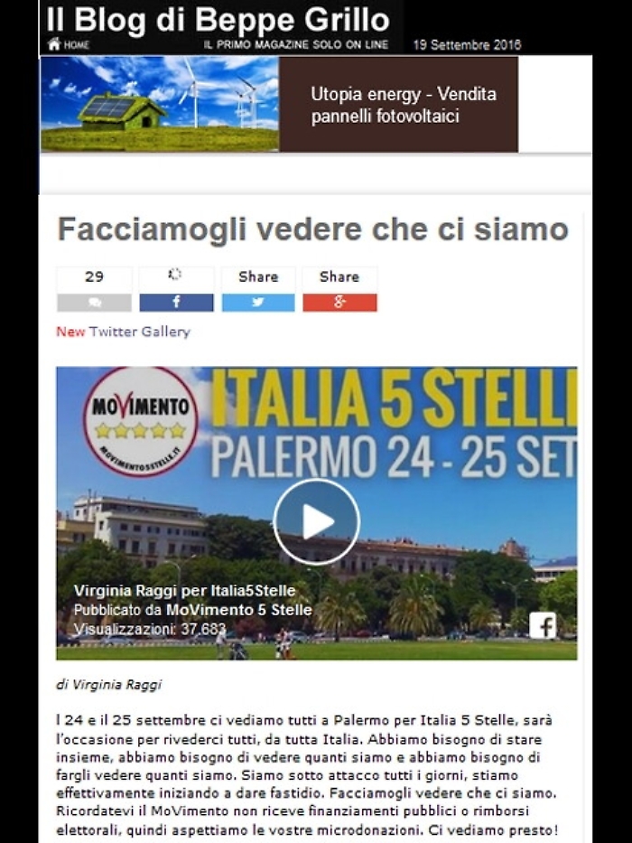 Raggi, facciamogli vedere chi siamo