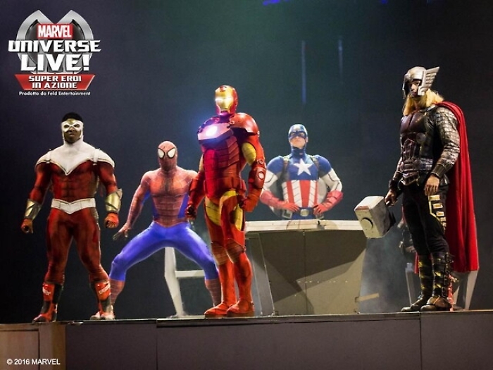 Supereroi Marvel in scena in Italia