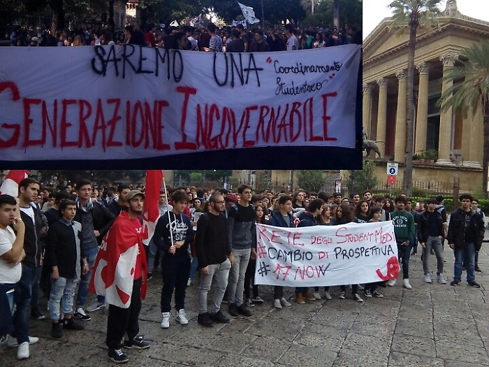 Studenti in piazza contro la Buona Scuola al grido di "Cacciamo Renzi"