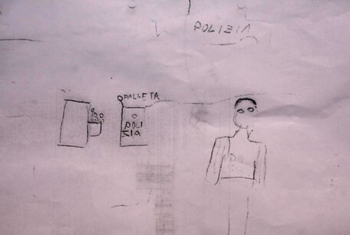 In un disegno della figlia, il rapimento e il sequestro di Giampiero Tocco