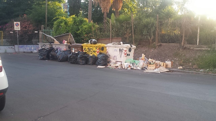 E' primavera! In via Chisari "fioriscono" i rifiuti