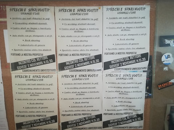 Catania, il blitz degli studenti all'Universit&agrave;: &laquo;Ecco come sfruttare gli spazi chiusi e inutilizzati&raquo;