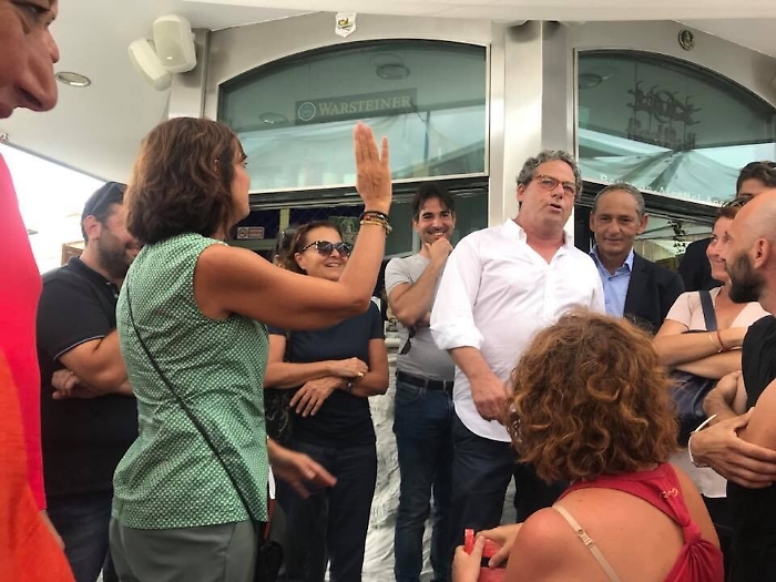 Gianfranco Miccich&egrave; e Laura Boldrini