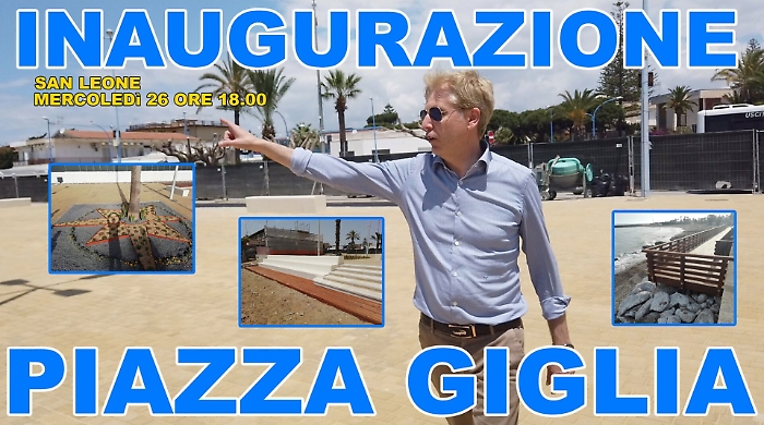 San Leone: s'inaugura piazzale Giglia
