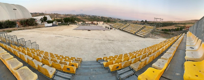 Teatro della Valle dei templi, la struttura allestita in contrada Esa Chimento