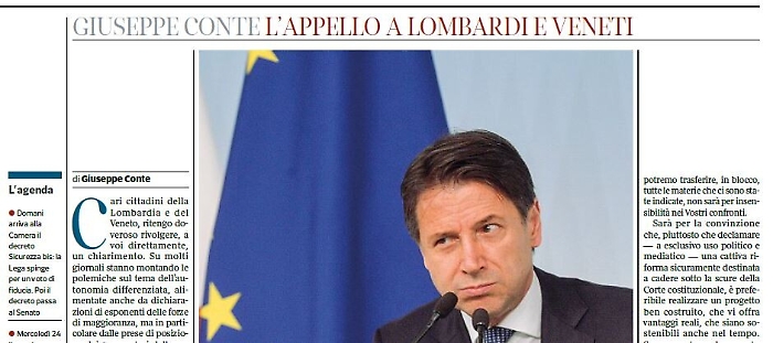 Autonomia, l'Ira di Musumeci su Conte&laquo;Perch&eacute; si rivolge solo agli italiani del Nord?&raquo;