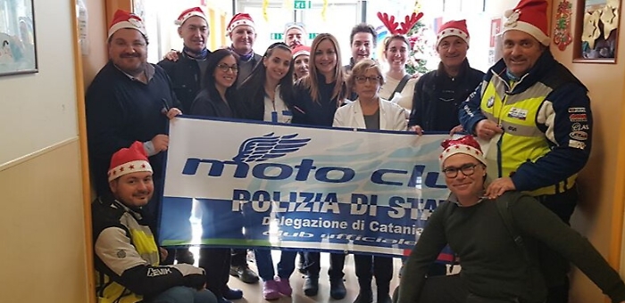Catania: il Moto Club Polizia di Stato regala giochi ai bimbi ricoverati