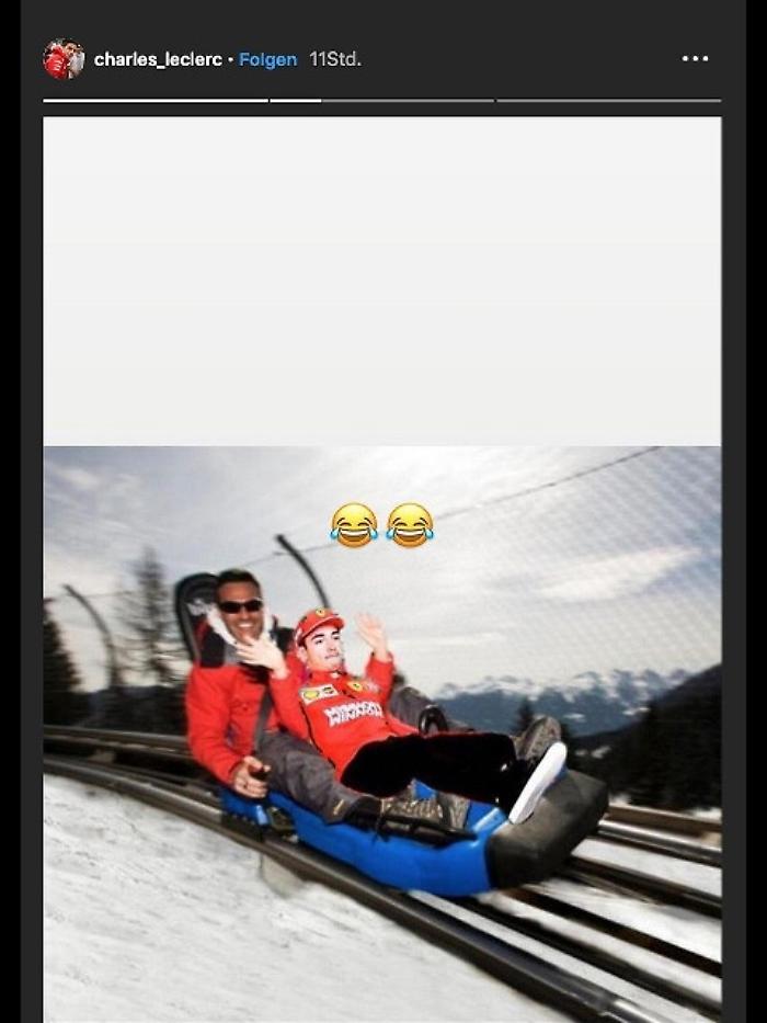 F1:dalla Ferrari al Latemar, brividi social targati Leclerc