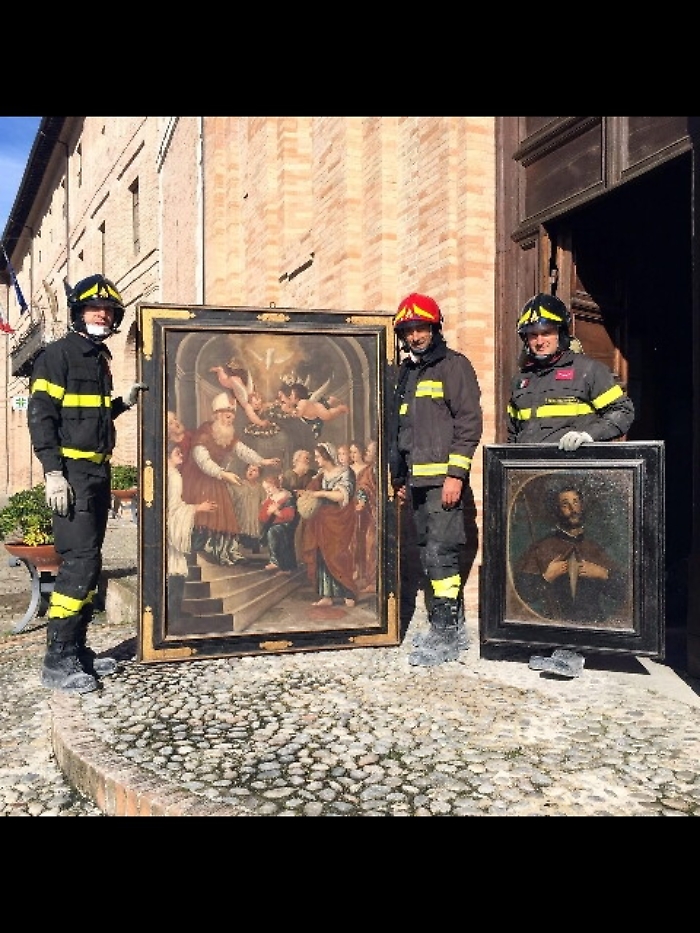 Terremoto, in salvo opere arte Caldarola