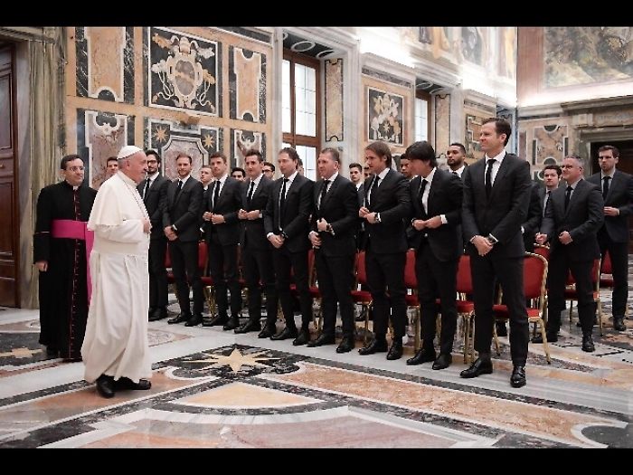 Papa riceve nazionale tedesca
