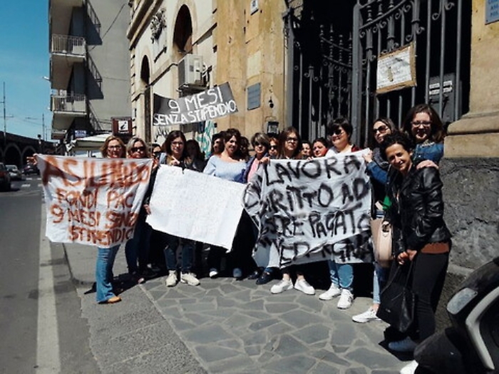Catania, sciopero negli asili Pac: 250 bambini senza assistenza