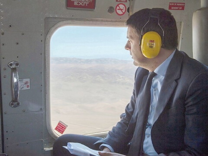 Per Renzi una visita di appena due ore