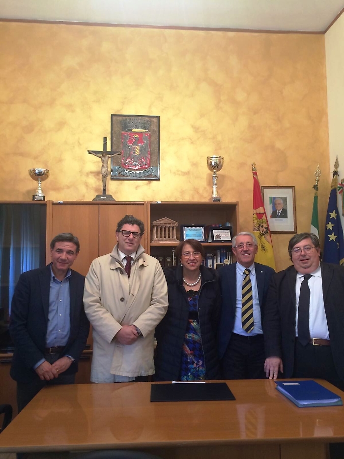 Asp e vertici comunali insieme a Grotte, Racalmuto e Castrofilippo