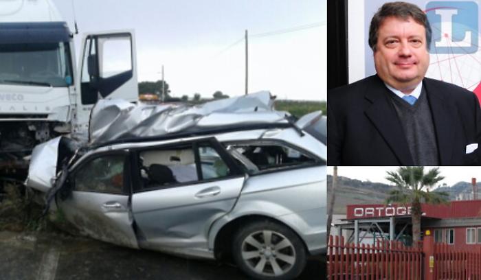 Manager della Ortogel perde la vita in incidente lungo la Catania-Gela