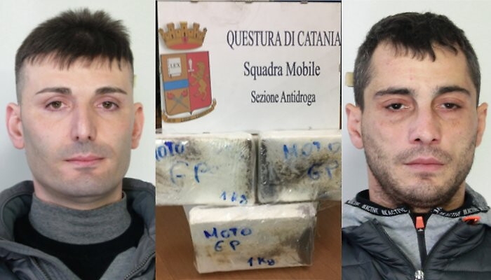 Catania, due &ldquo;corrieri&rdquo; fermati al casello con 3 kg di cocaina