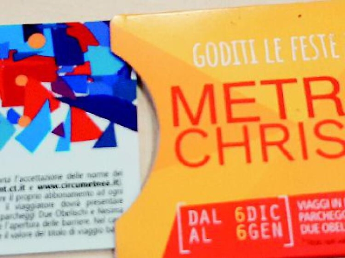 Natale a Catania, biglietto integrato per raggiungere il centro