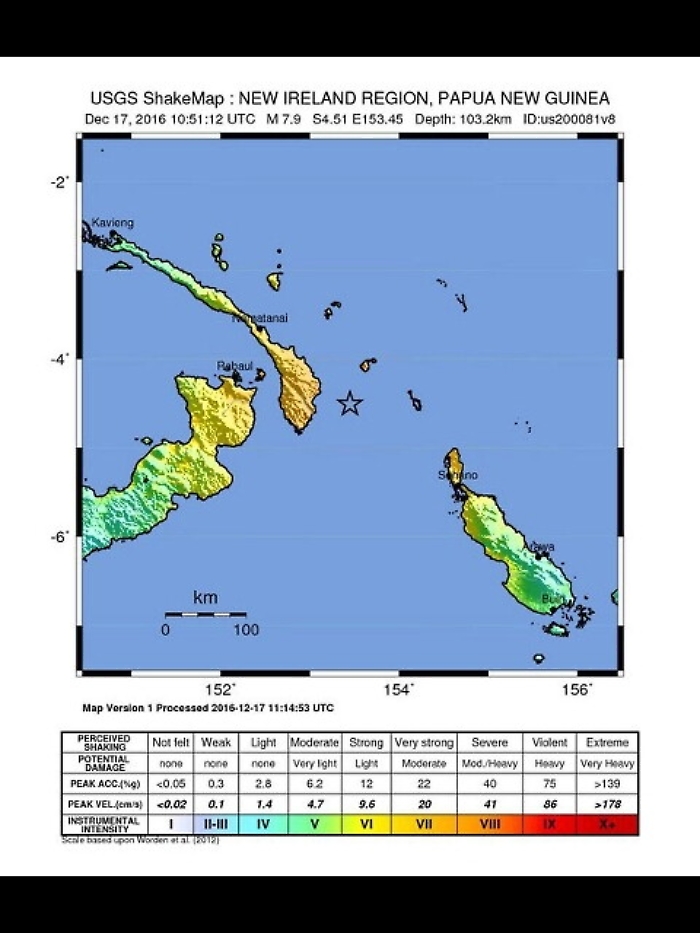 Terremoti: scossa 6,5 Papua Nuova Guinea