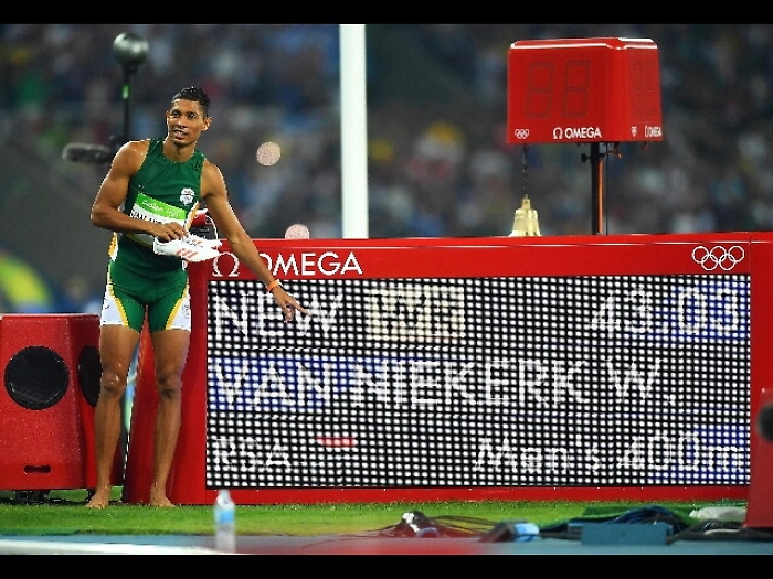 Rio:oro e record per Van Niekerk sui 400