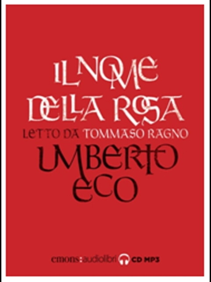 Esce 'Nome della rosa' letto da Ragno