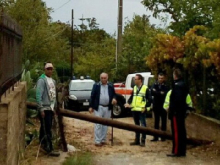  A Niscemi, allagamenti e strade off limits 