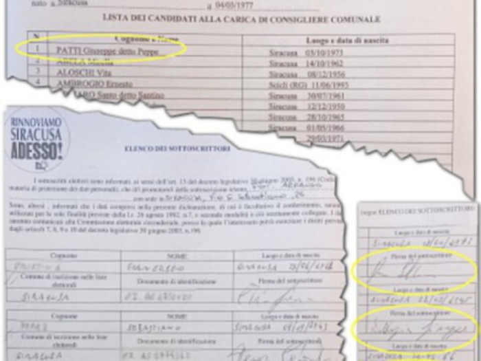 &laquo;Quelle firme non sono le nostre&raquo;. Siracusa, ecco i testimoni che inchiodano la lista renziana
