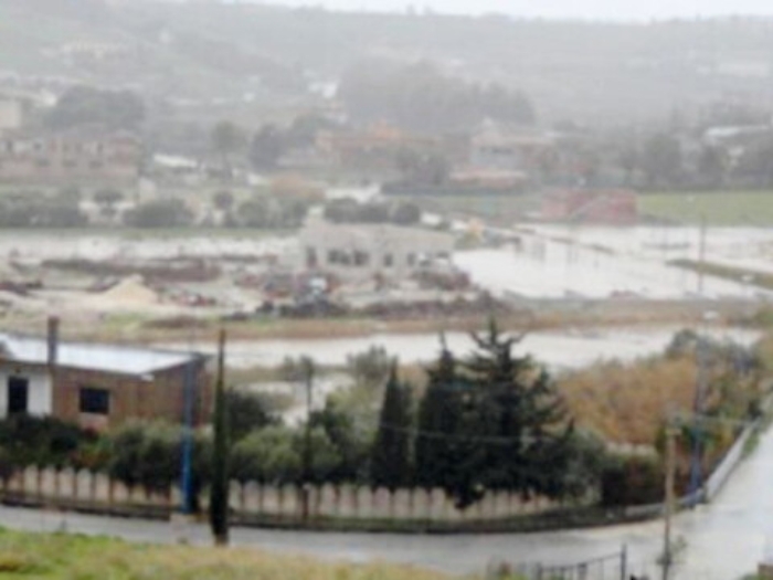 Sciacca, territorio messo in ginocchio dalla forte pioggia