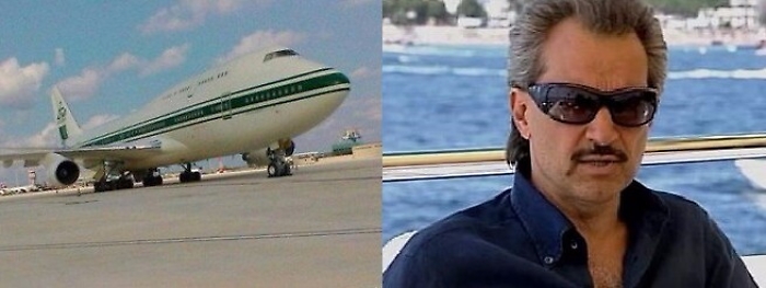 Aereo principe arabo  Al-Walid bin Talal fa scalo a Palermo