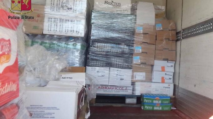 Surgelati a temperature non adatte sequestrati su autocarro