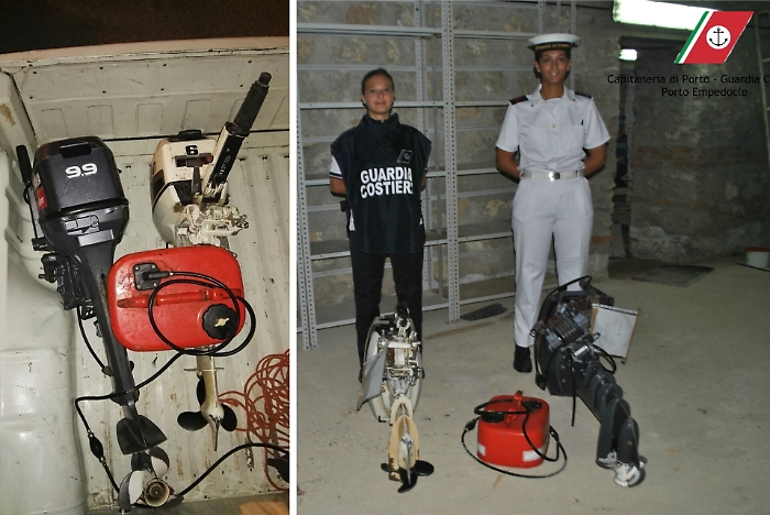 Porto Empedocle, rubano i motori fuoribordo delle barche dei migranti: due denunce