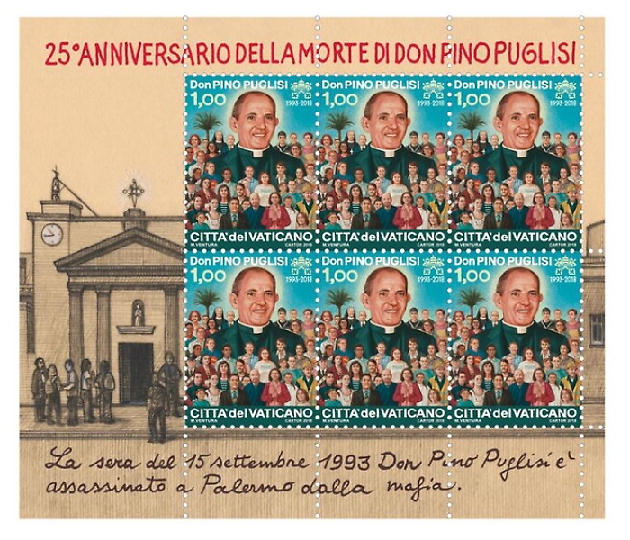Francobollo del Vaticano dedicato a Don Pino Puglisi