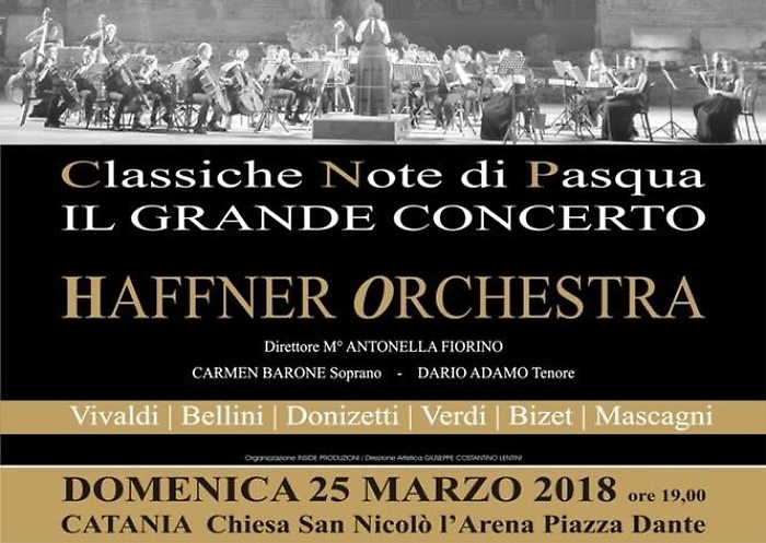 Catania, classiche note di Pasqua in un concerto a San Nicol&ograve; L' Arena