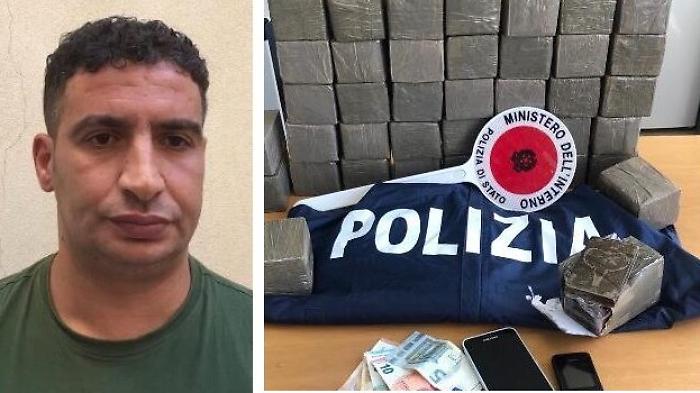 Siracusa, nel trolley venti chili di hashish: arrestato