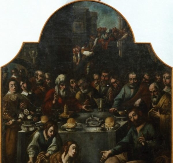 A Racalmuto s'inaugura la tela "Cena in casa del fariseo" di Pietro D'Asaro 