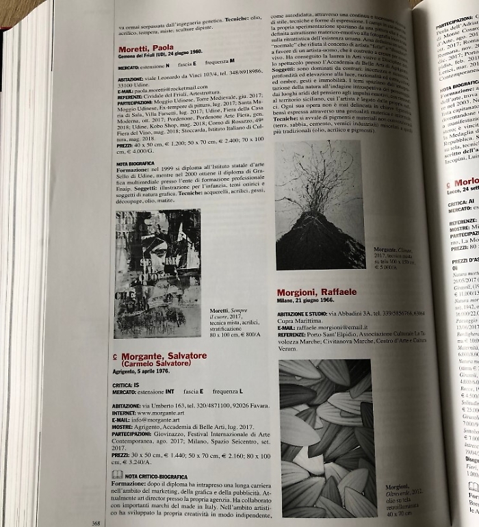 Morgante, &egrave; stato inserito nel catalogo dell&rsquo;arte moderna