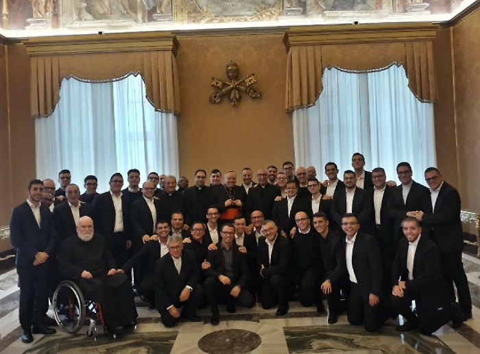I seminaristi del Seminario Arcivescovile di Agrigento hanno incontrato Papa Francesco