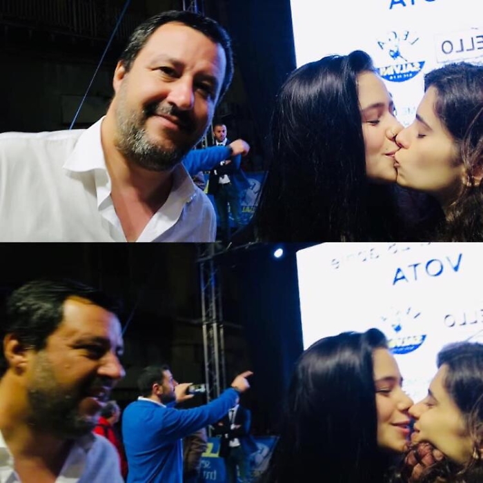 Salvini e il bacio saffico in Sicilia, &laquo;Nessun fastidio, erano belle...&raquo;