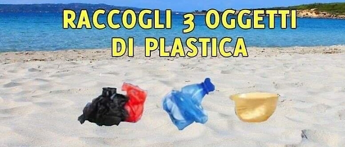 "Ogni volta che vai al mare, raccogli tre oggetti di plastica"
