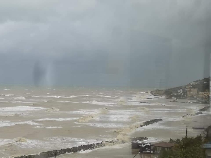 Tromba d'aria a Marina di Palma