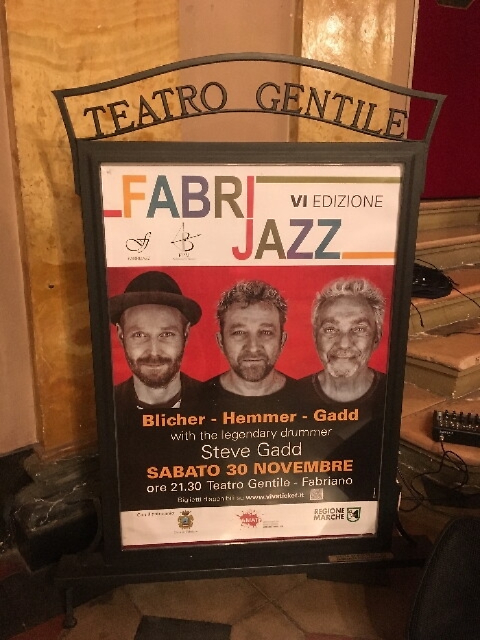 Leggenda batteria Steve Gadd a Fabriano