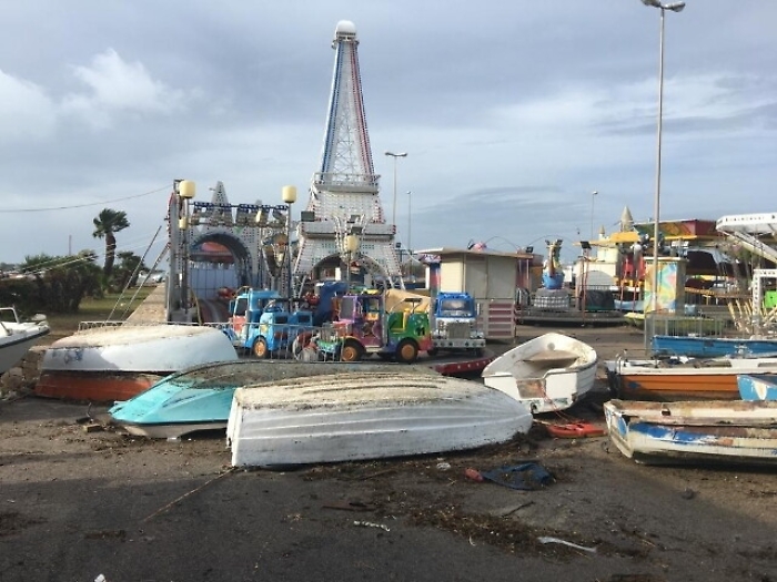 Violenta tromba d'aria a P.Cesareo,danni