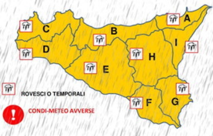 Meteo, ancora pioggia in Sicilia: allerta arancione su tutta l'Isola