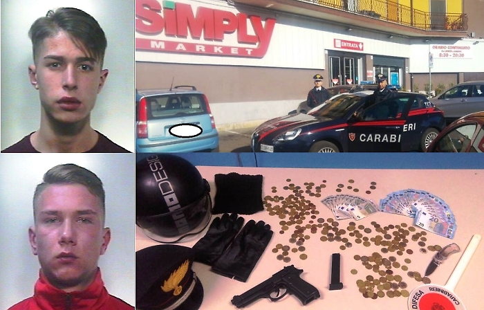 Rapina al Simply di Mascalucia: due giovani catanesi beccati all'uscita