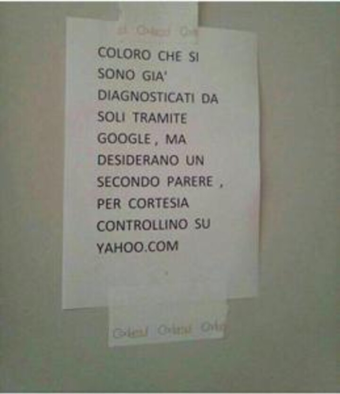 Sanit&agrave;: cartello contro dottor Google, 'giallo' all'Istituto tumori di Milano