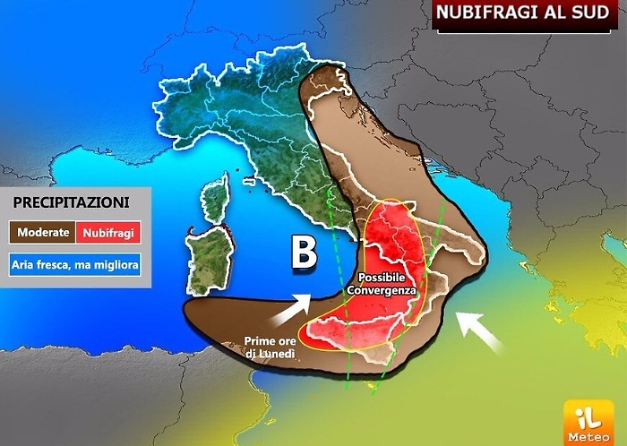Allerta arancione della Protezione civile in Sicilia: pioggia da Palermo a Catania