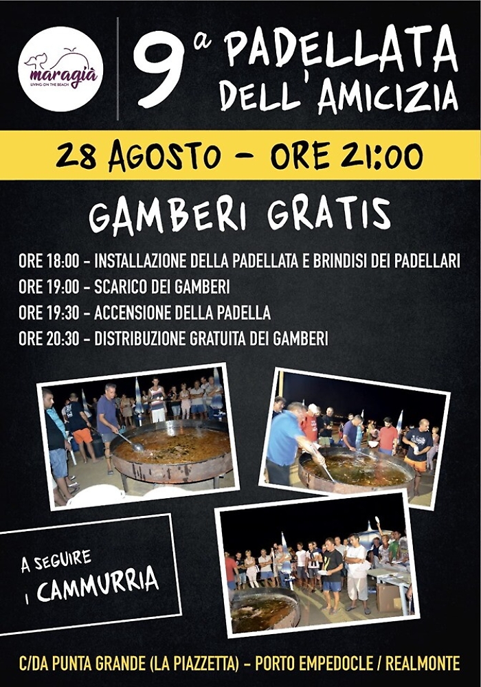 E' tutto pronto al "Maragi&agrave;" per la padellata dell'amicizia