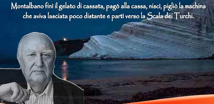 A cena tra la Scala dei Turchi con il commissario Montalbano