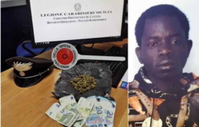 Catania, spacciatore gabbiano preso con la marijuana in via delle Finanze